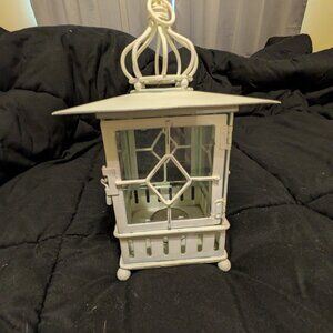 White Cage Tea Light candle holder